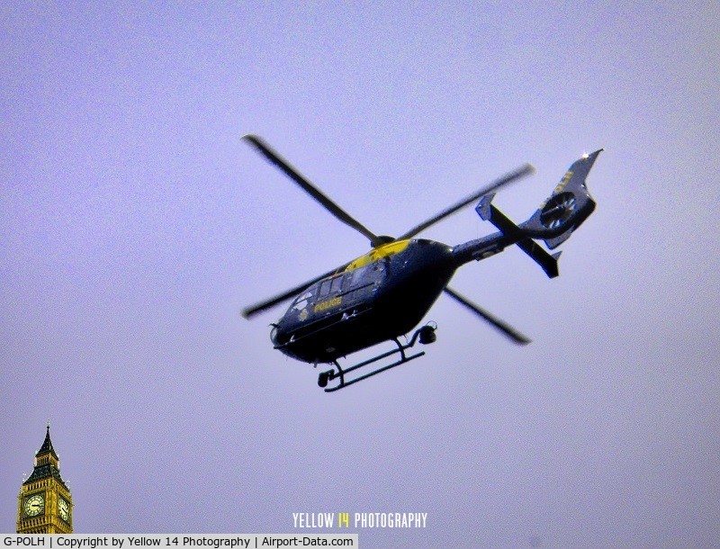 G-POLH, 2001 Eurocopter EC-135T-2 C/N 0204, NPAS Eurocopter G-POLH in the skies above London