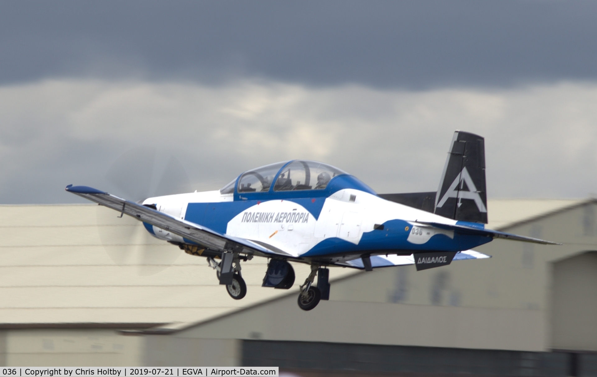 036, Raytheon T-6A Texan II C/N PG-36, Taking off for solo display at RIAT 2019 RAF Fairford