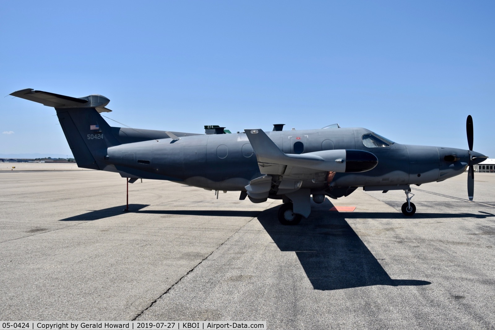 05-0424, 2001 Pilatus U-28A Spectre C/N 424, Parked on the north GA ramp.