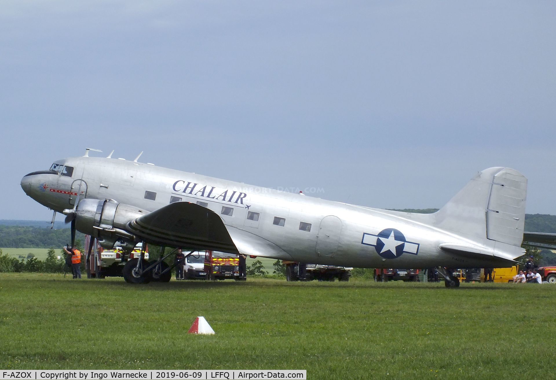 F-AZOX, 1945 Douglas DC-3C-S1C3G (C-47B-35-DK) C/N 16604, Douglas DC-3C at the Meeting Aerien 2019, La-Ferte-Alais