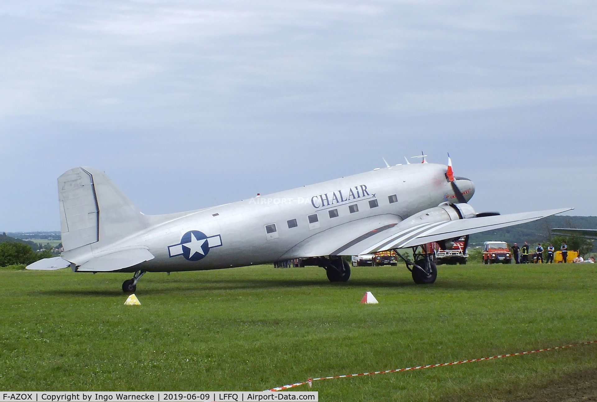 F-AZOX, 1945 Douglas DC-3C-S1C3G (C-47B-35-DK) C/N 16604, Douglas DC-3C at the Meeting Aerien 2019, La-Ferte-Alais