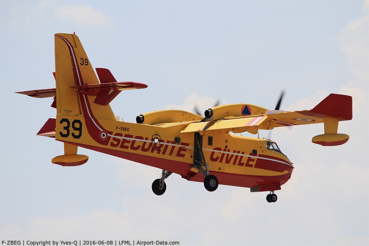 F-ZBEG, Canadair CL-215-6B11 CL-415 C/N 2015, Canadair CL-415, On final Rwy 31R, Marseille-Provence Airport (LFML-MRS)