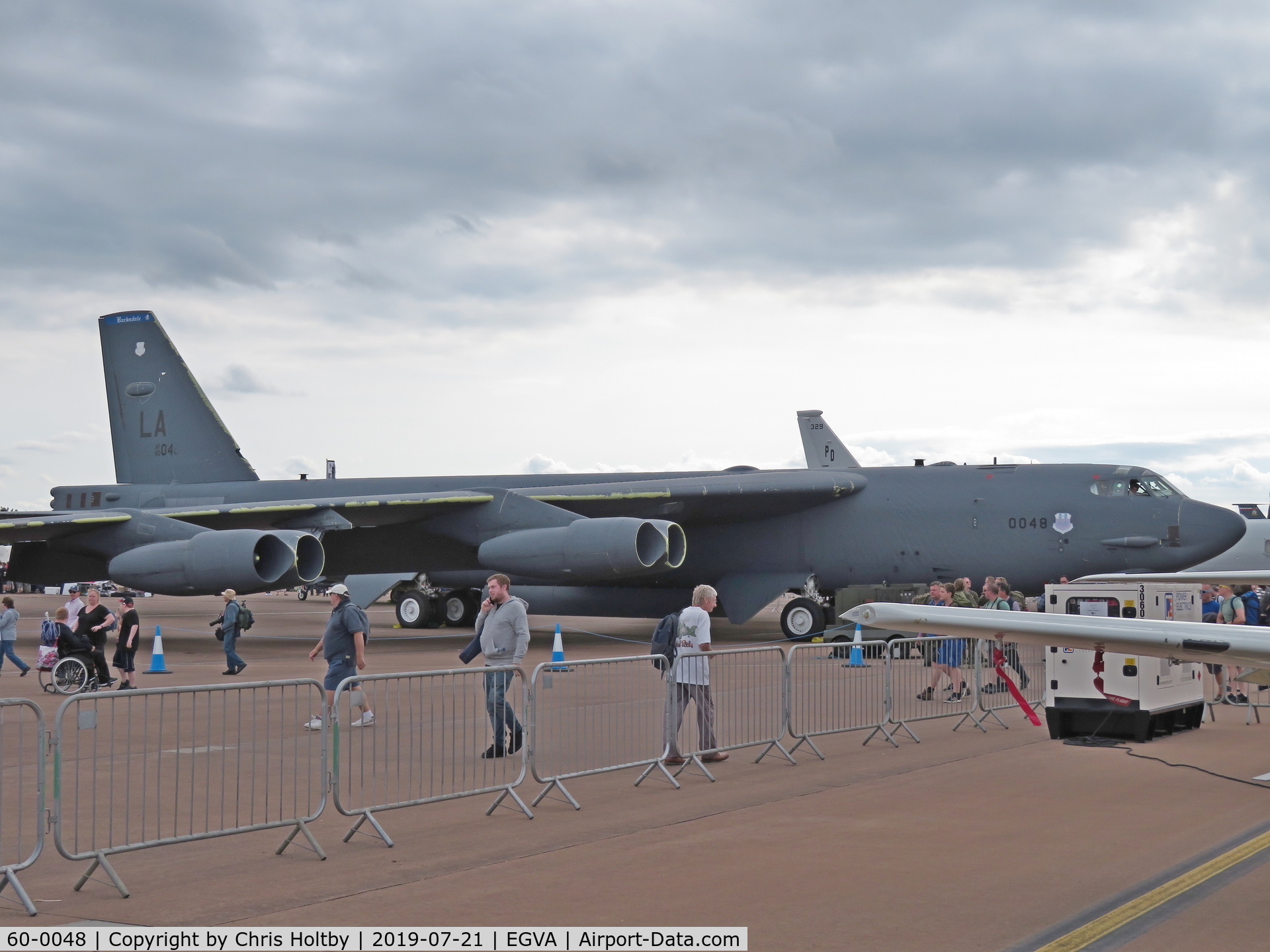 60-0048, 1960 Boeing B-52H Stratofortress C/N 464413, On static display at RIAT 2019 at RAF Fairford