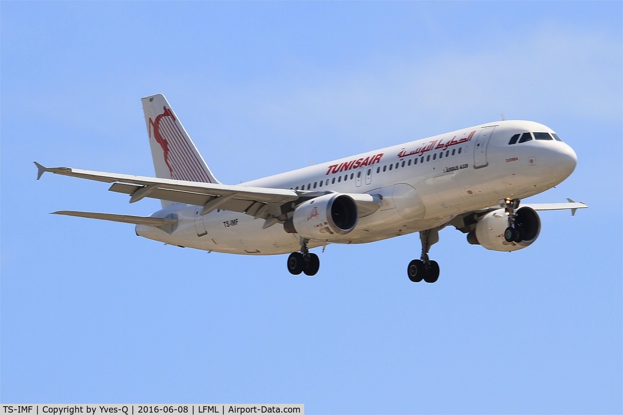 TS-IMF, 1992 Airbus A320-211 C/N 0370, Airbus A320-211, Short approach rwy 31R, Marseille-Provence Airport (LFML-MRS)