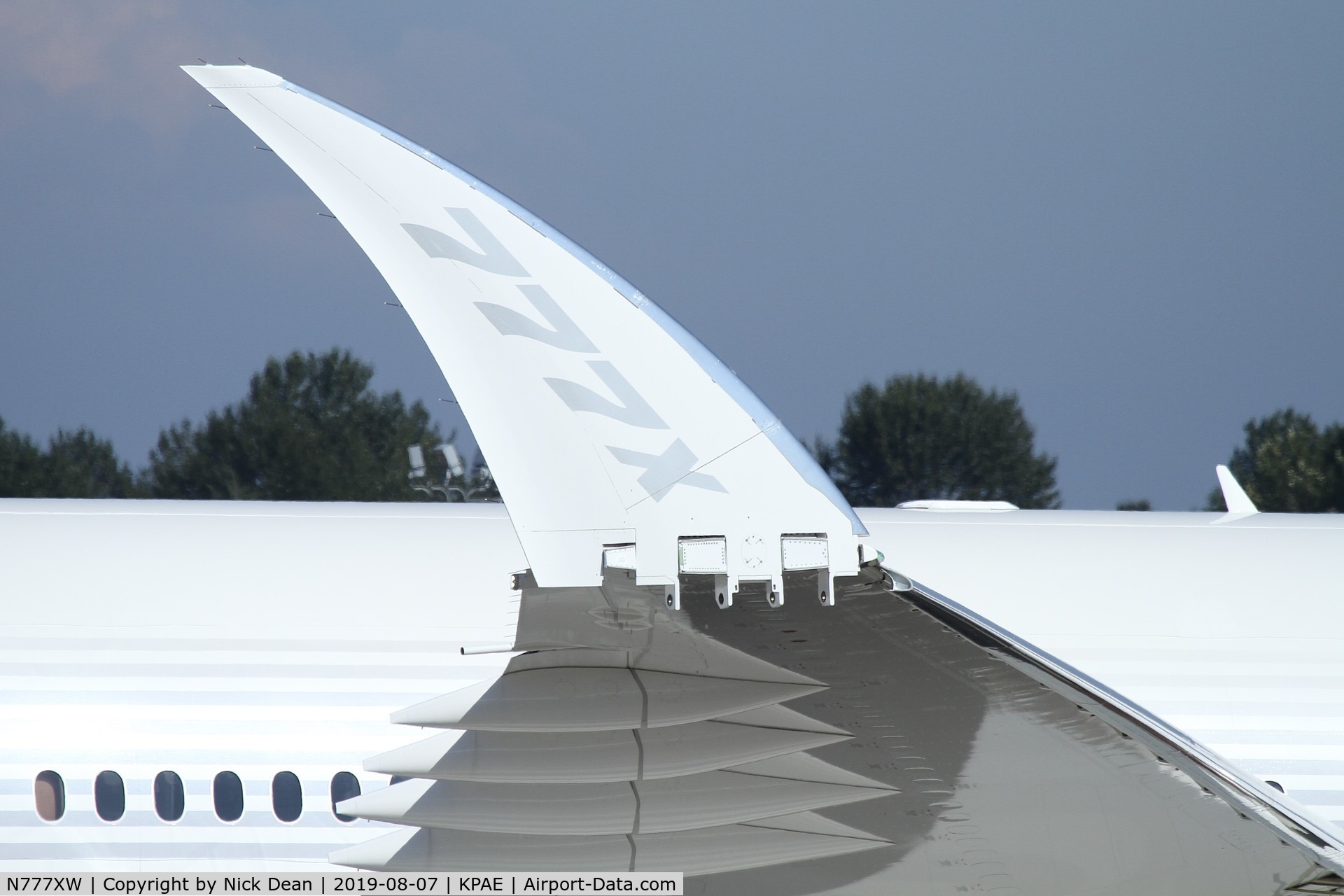 N777XW, 2019 Boeing 777-9X C/N 64240, PAE/KPAE, very impressive folded wingtip