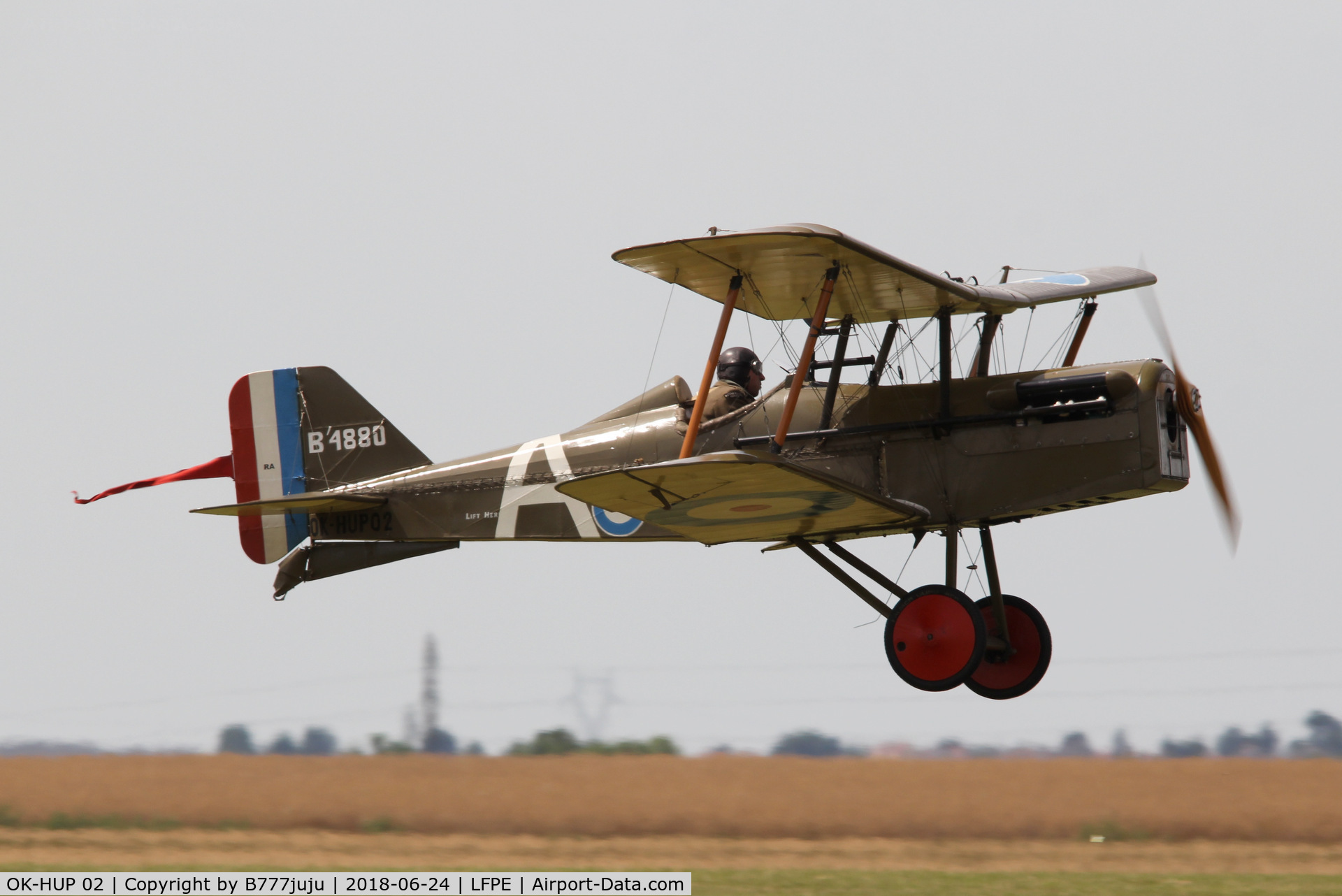 OK-HUP 02, Royal Aircraft Factory SE-5A Replica C/N unknow, at Meaux Airshow