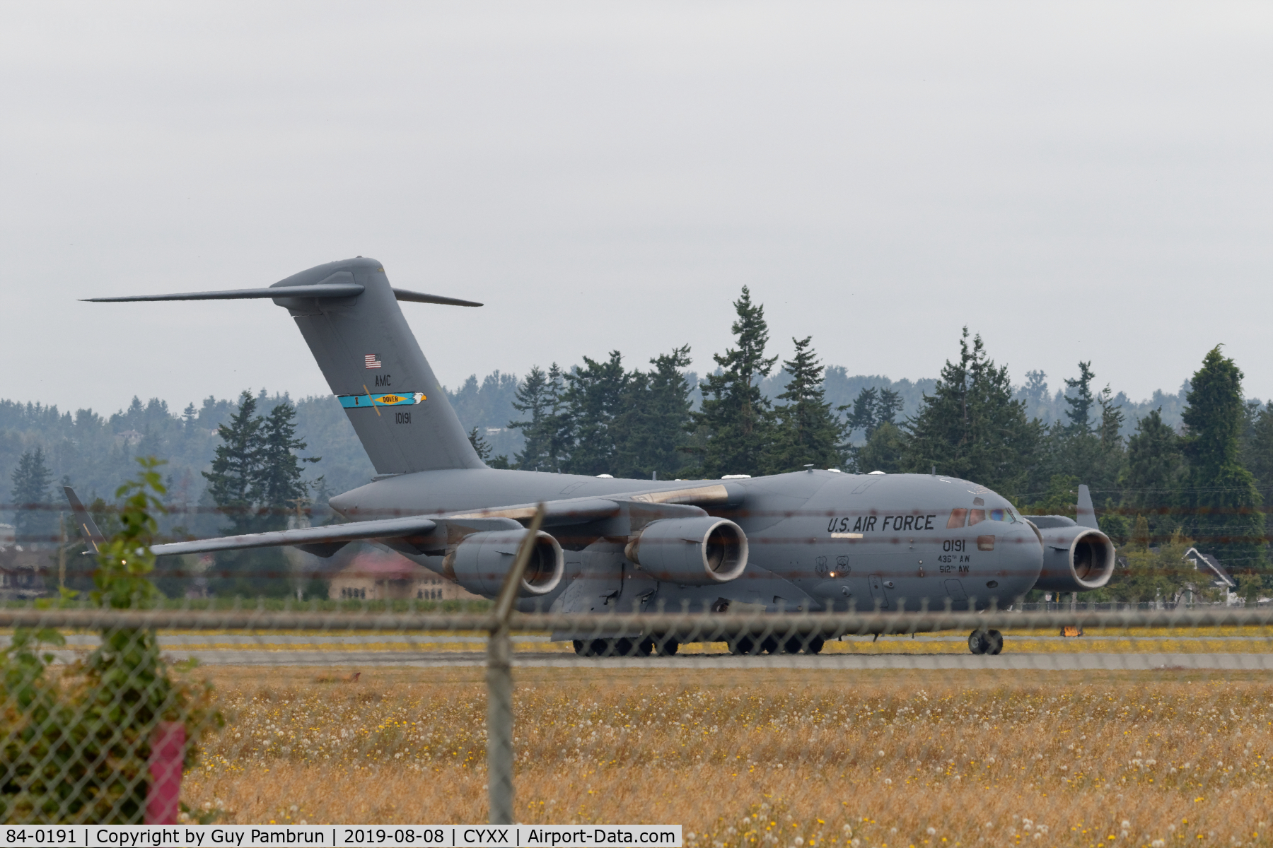 84-0191, 1984 McDonnell Douglas KC-10A Extender C/N 48230, Just arrived for the Abbotsford Airshow