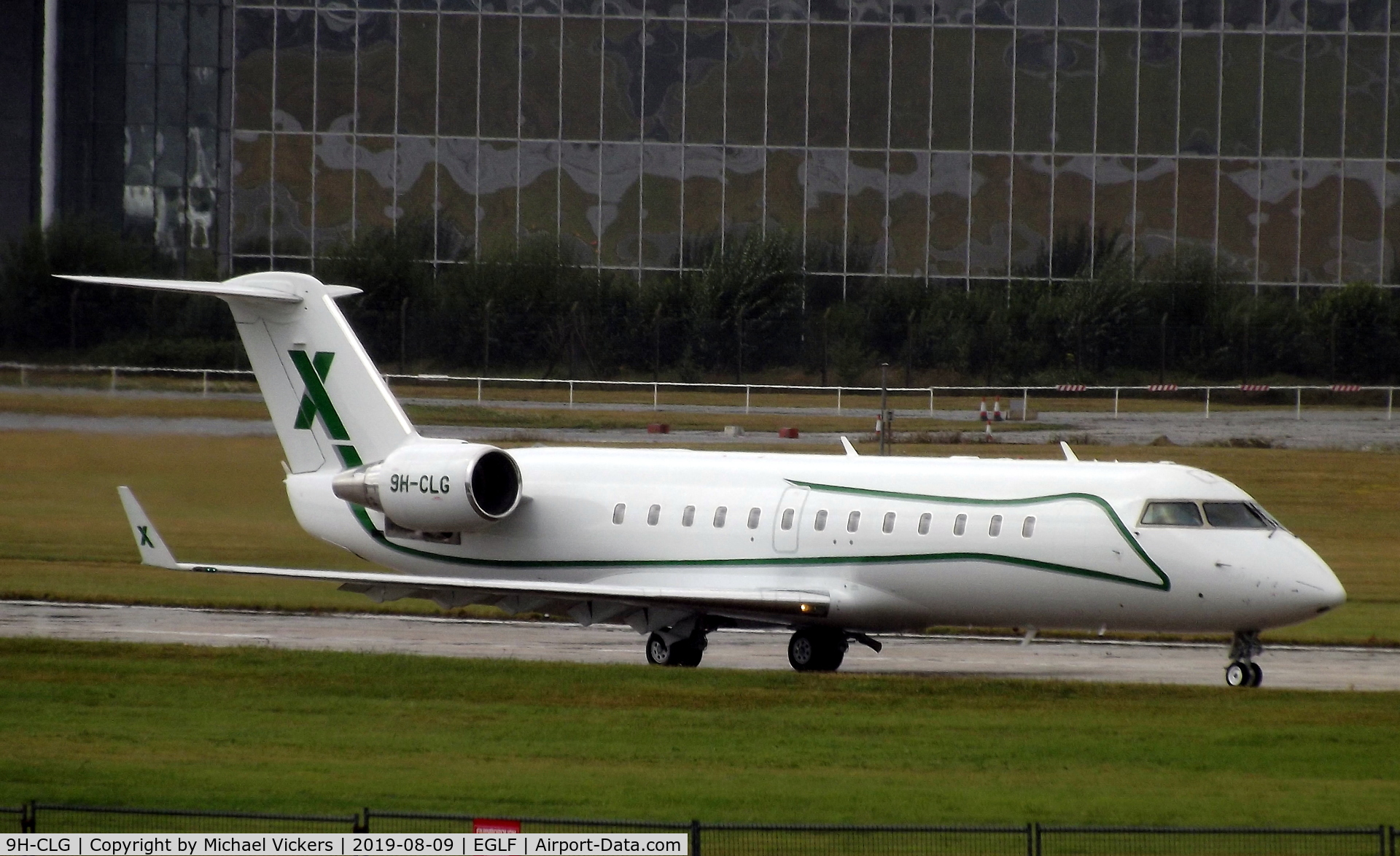 9H-CLG, 2006 Bombardier Challenger 850 (CL-600-2B19) C/N 8063, Taxying for Departure
