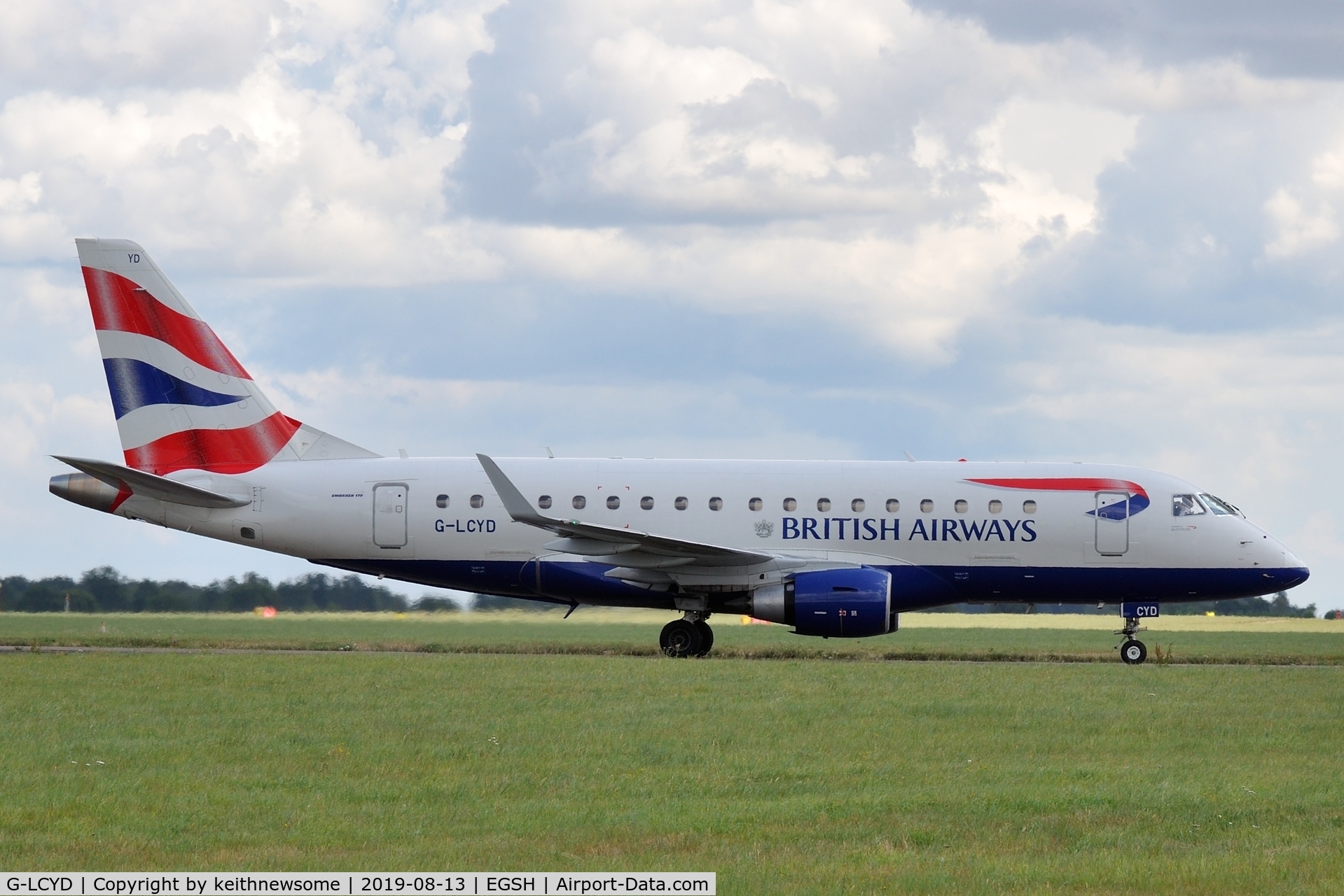 G-LCYD, 2009 Embraer 170STD (ERJ-170-100STD) C/N 17000294, Regular maintenance visitor.