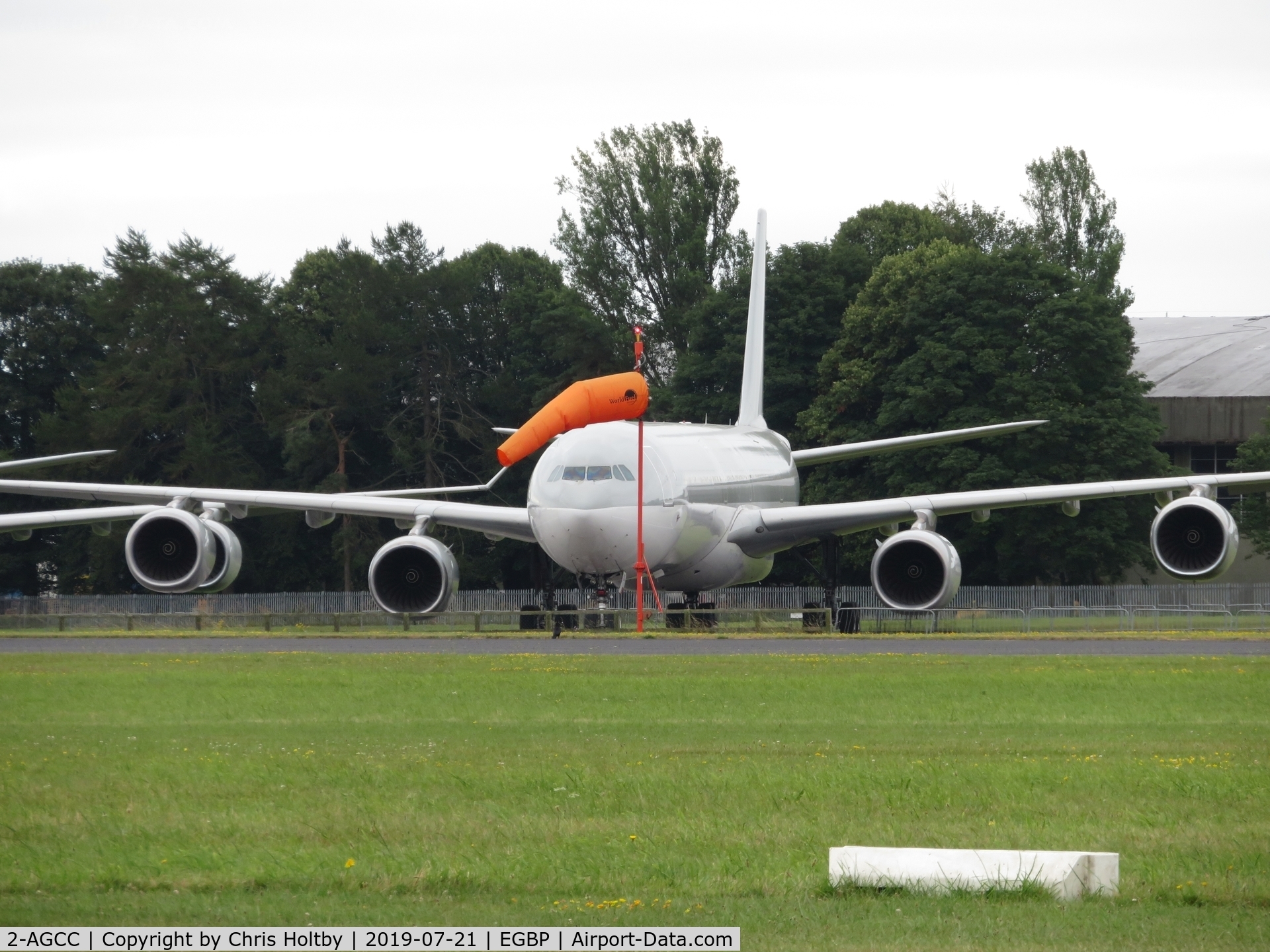 2-AGCC, 2006 Airbus A340-642 C/N 766, ex-Qatar Airways Airbus A340 built in 2006 now at Kemble for scrapping for parts.