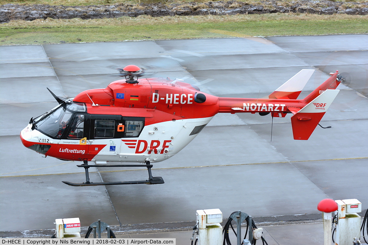 D-HECE, Eurocopter-Kawasaki BK-117B-2 C/N 7244, D-HECE at Husum Airfield