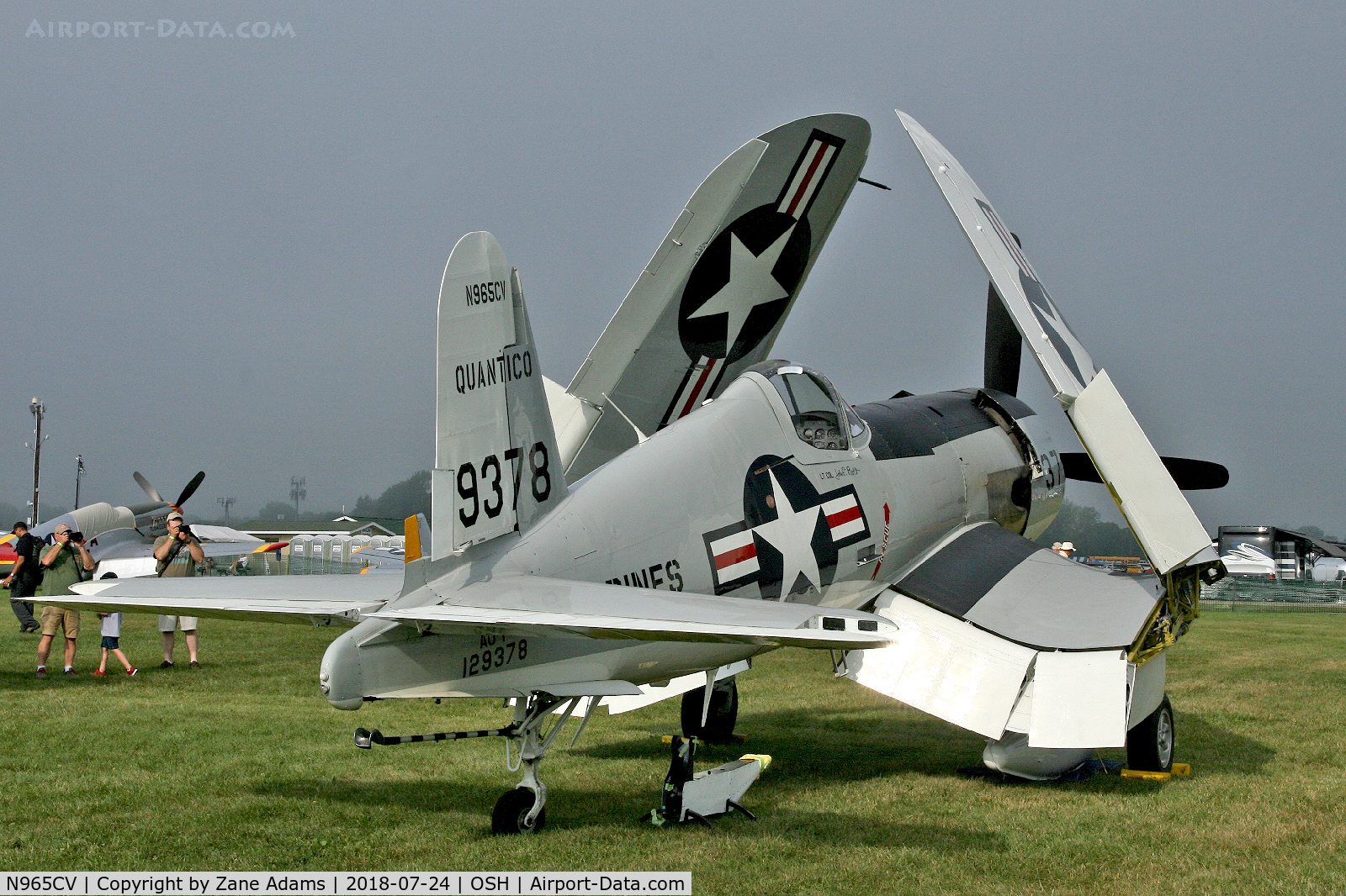 N965CV, 1952 Vought F4U-7 Corsair C/N 965, 2018 EAA AirVenture - Oshkosh. Wisconsin