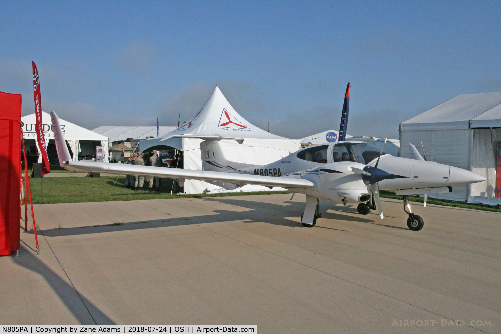 N805PA, 2008 Diamond DA-42 Twin Star C/N 42.321, EAA AirVenture - Oshkosh, Wisconsin.