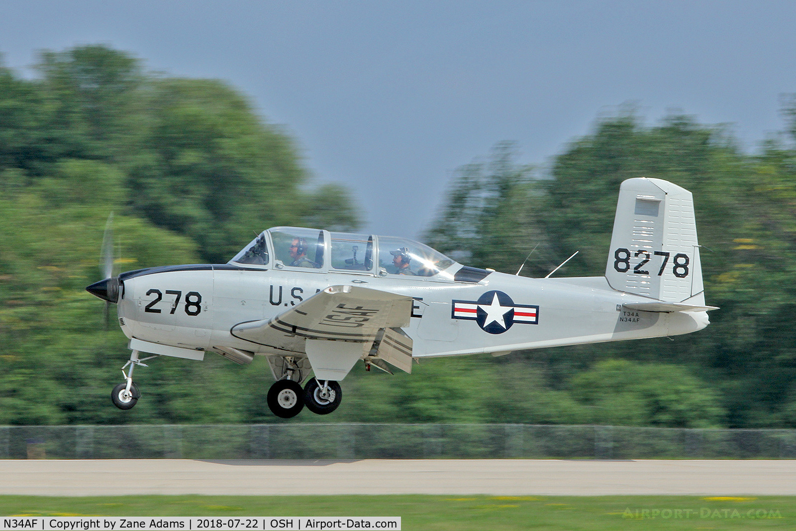 N34AF, Beech (CCF) T-34A (A45) Mentor C/N CCF34-51, EAA AirVenture - Oshkosh, Wisconsin.