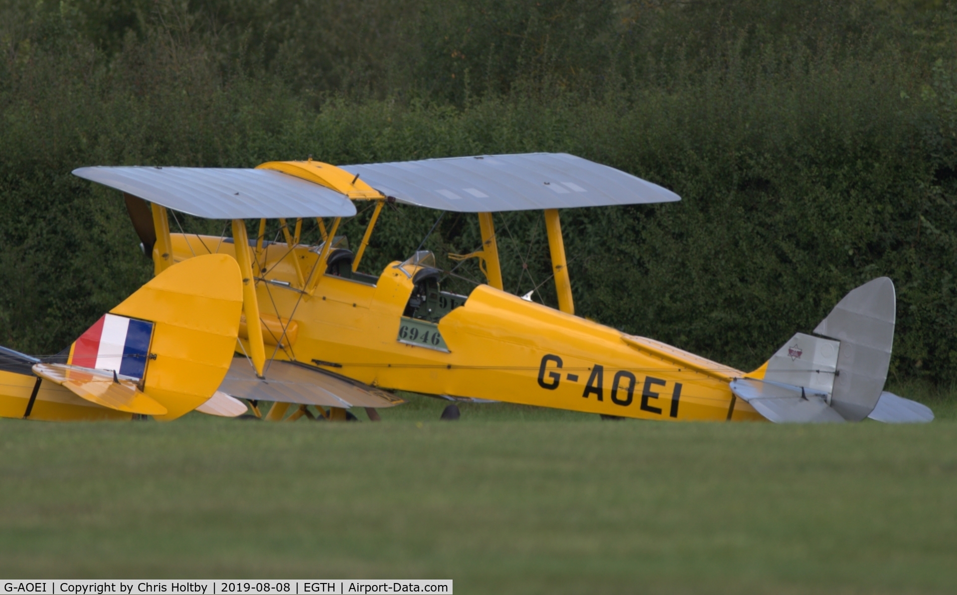 G-AOEI, 1939 De Havilland DH-82A Tiger Moth II C/N 82196/N6946, 1938 Tiger Moth at the 'Gathering of Moths' Day 2019 at Old Warden