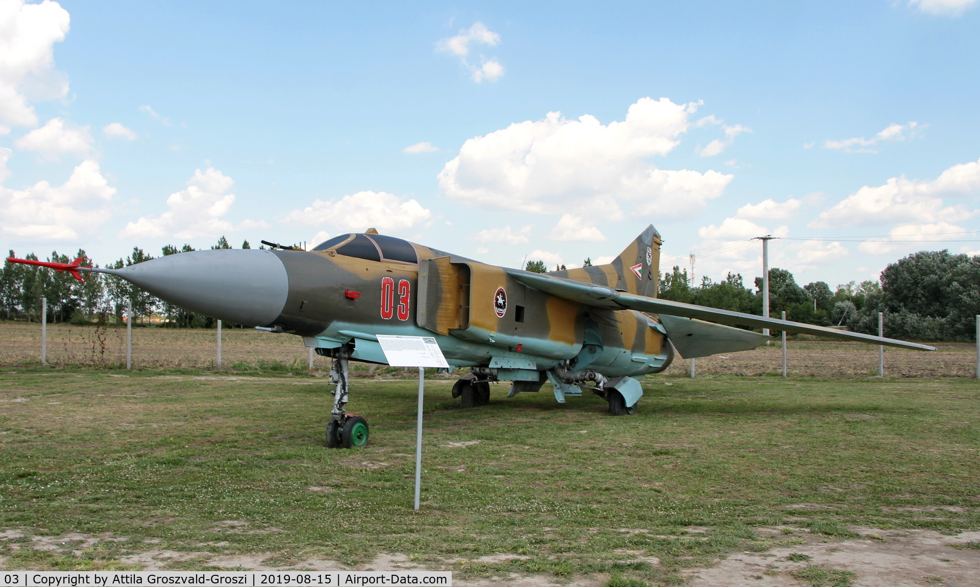03, 1979 Mikoyan-Gurevich MiG-23MF C/N 0390217154, Komo-Sky 51 Base, Dunavarsány, Hungary