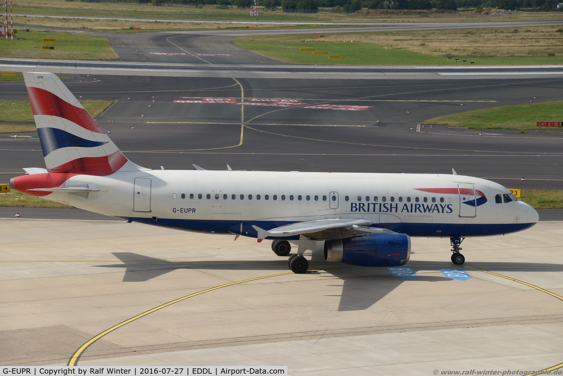 G-EUPR, 2000 Airbus A319-131 C/N 1329, Airbus A319-131 - BA BAW British Airways - 1329 - G-EUPR - 27.07.2016 - DUS