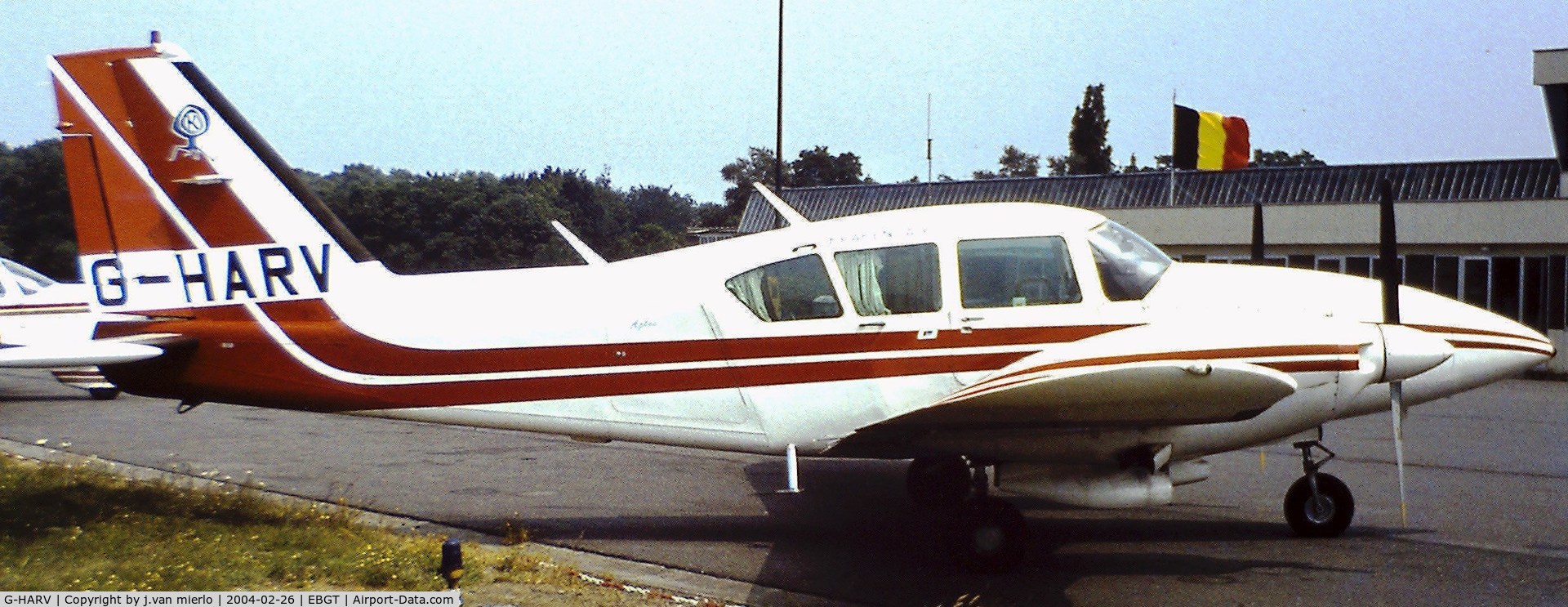 G-HARV, 1976 Piper PA-23-250 Aztec C/N 27-7754002, Ghent, Belgium