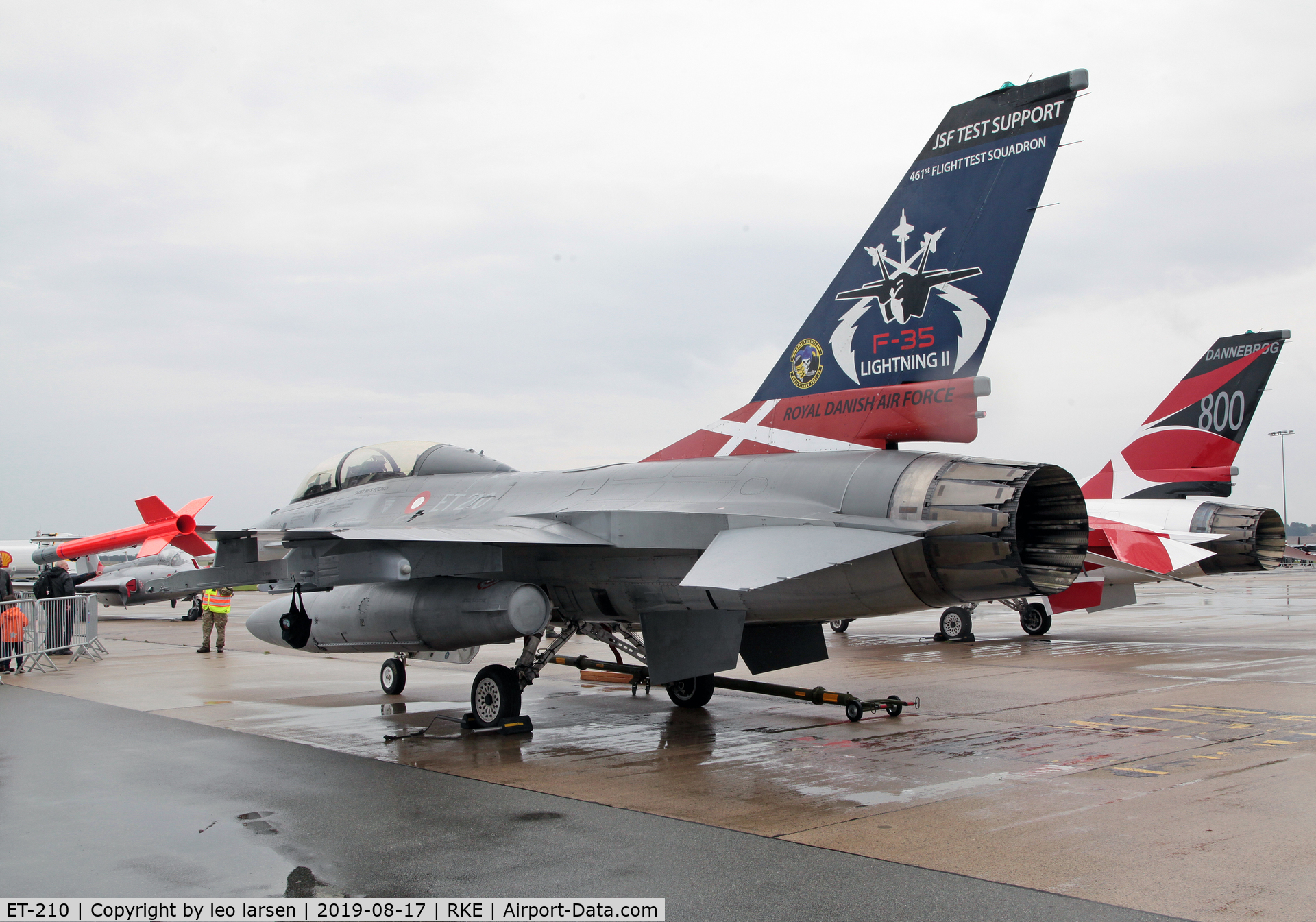 ET-210, 1981 SABCA F-16B Fighting Falcon C/N 6G-7, Roskilde Air Show 17.8.2019