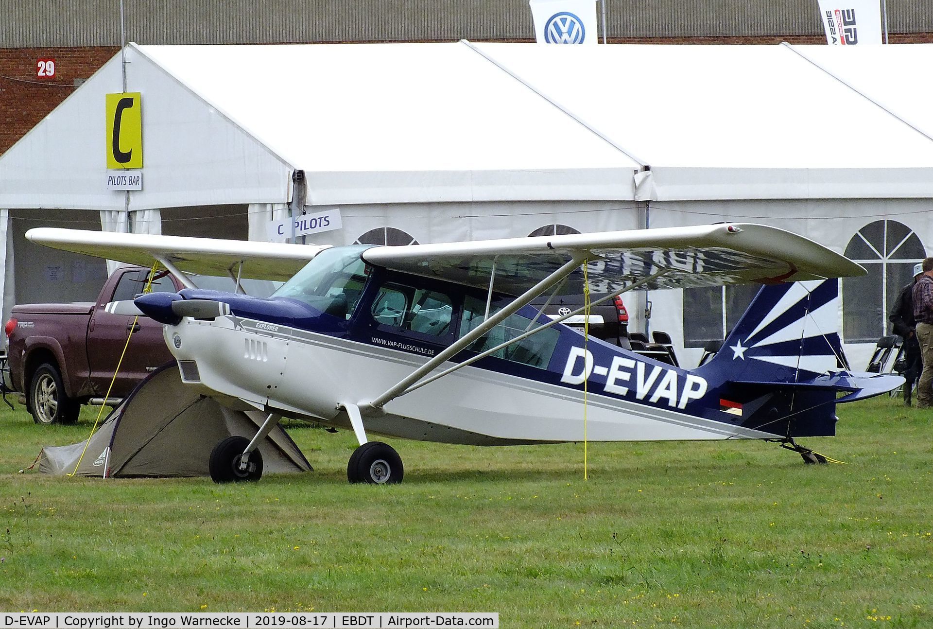D-EVAP, 2008 American Champion 7GCBC C/N 1451-2008, American Champion 7GCBC Explorer at the 2019 Fly-in at Diest/Schaffen airfield