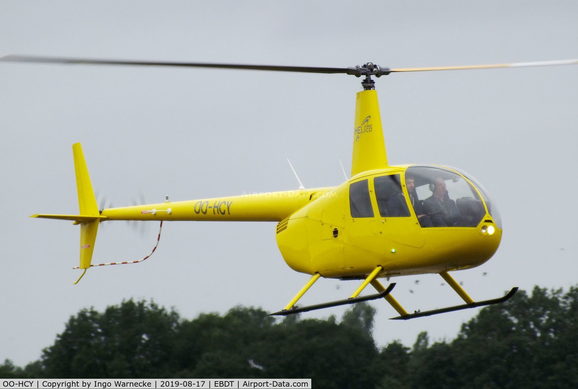 OO-HCY, Robinson R44 Raven C/N 1592, Robinson R44 Raven of Heli and Co at the 2019 Fly-in at Diest/Schaffen airfield
