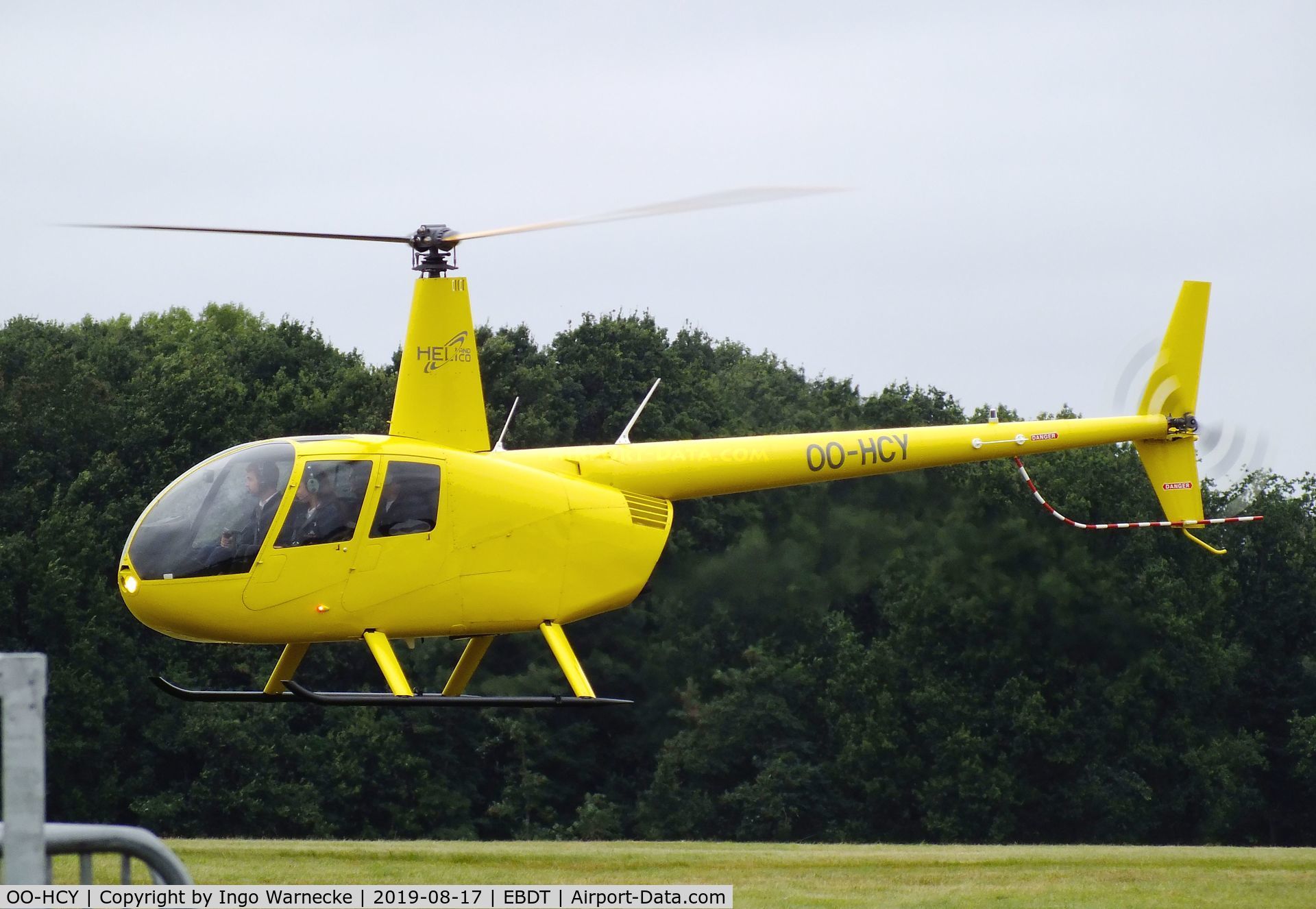 OO-HCY, Robinson R44 Raven C/N 1592, Robinson R44 Raven of Heli and Co at the 2019 Fly-in at Diest/Schaffen airfield