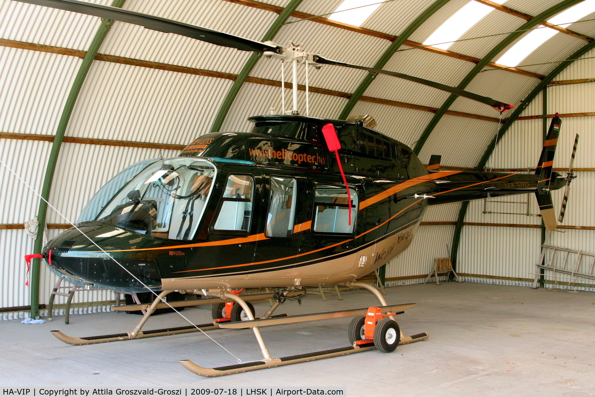 HA-VIP, 1991 Bell 206L-3 LongRanger III C/N 51417, LHSK - Siofok-Kiliti Airport, Hungary