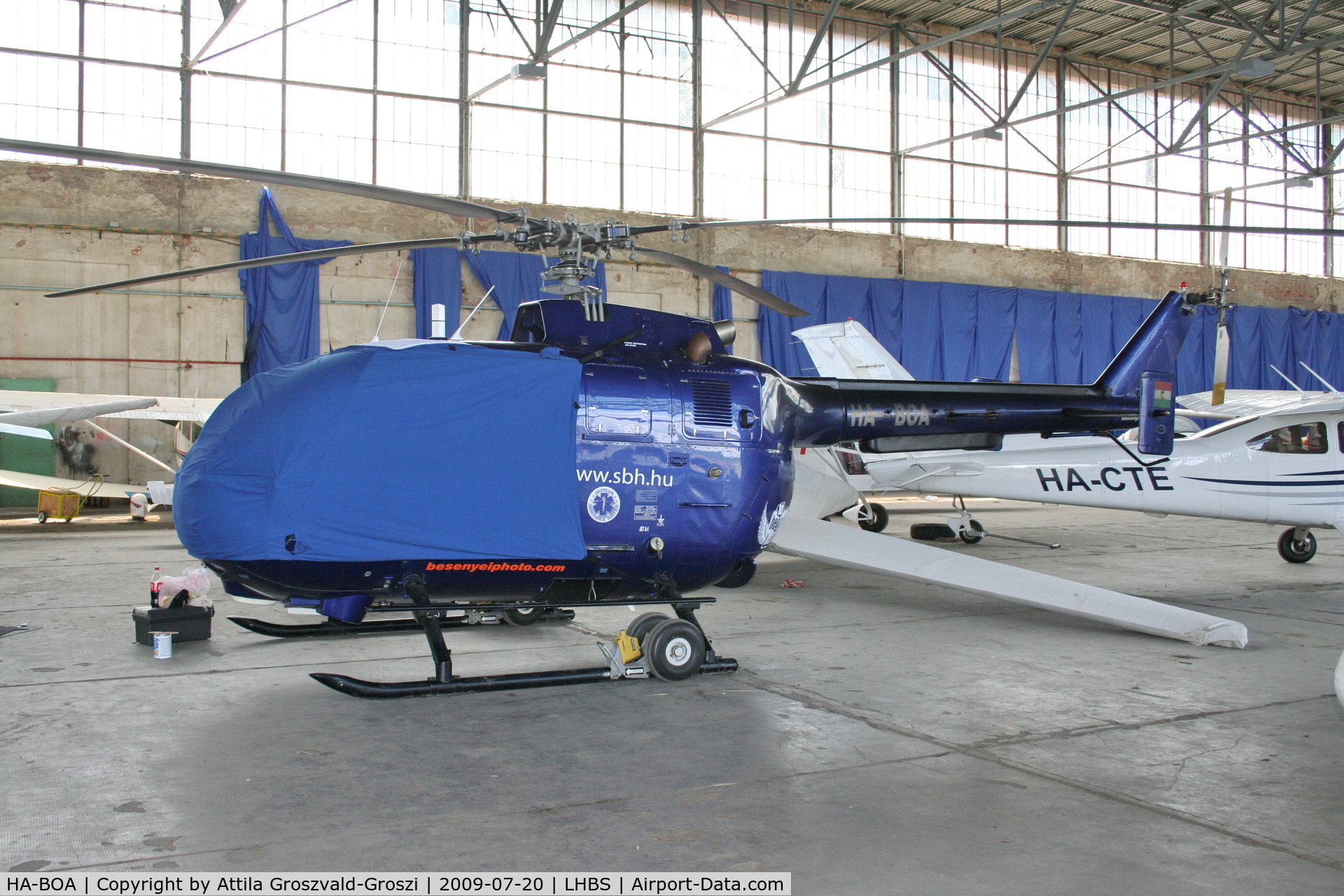 HA-BOA, 1982 MBB Bo.105C C/N S-608, LHBS - Budaörs Airport, Hungary