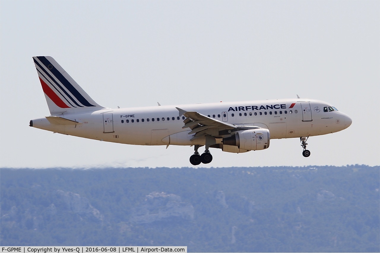 F-GPME, 1996 Airbus A319-113 C/N 625, Airbus A319-113, On final Rwy 31R, Marseille-Provence Airport (LFML-MRS)