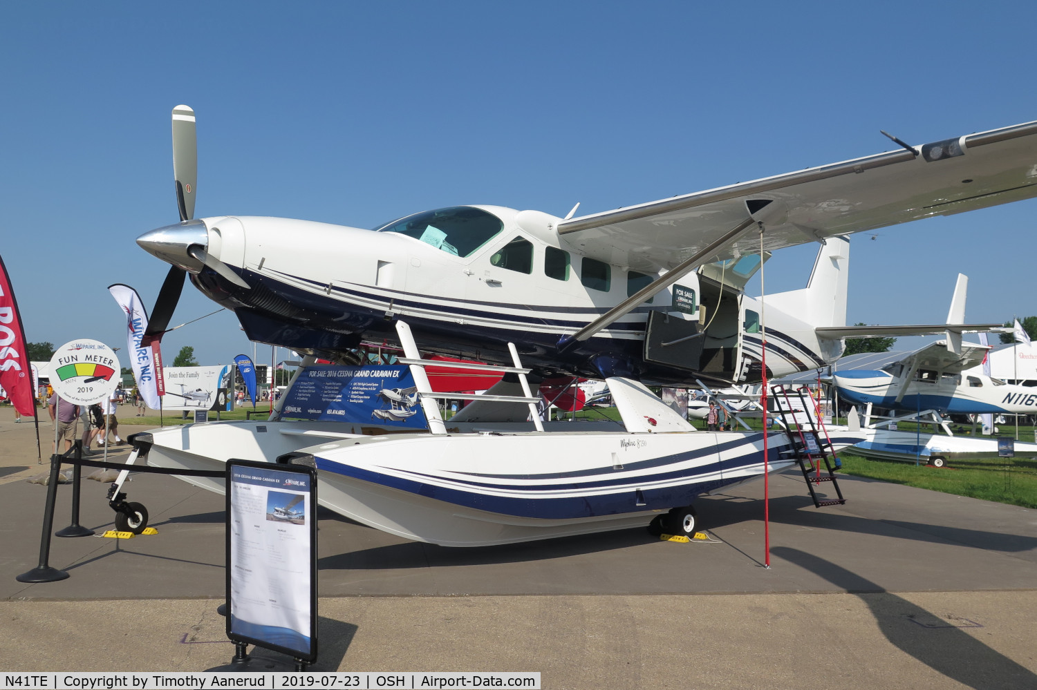 N41TE, 2016 Cessna 208B Grand Caravan EX C/N 208B5268, 2016 TEXTRON AVIATION INC 208B, c/n: 208B5268
Wipline Floats