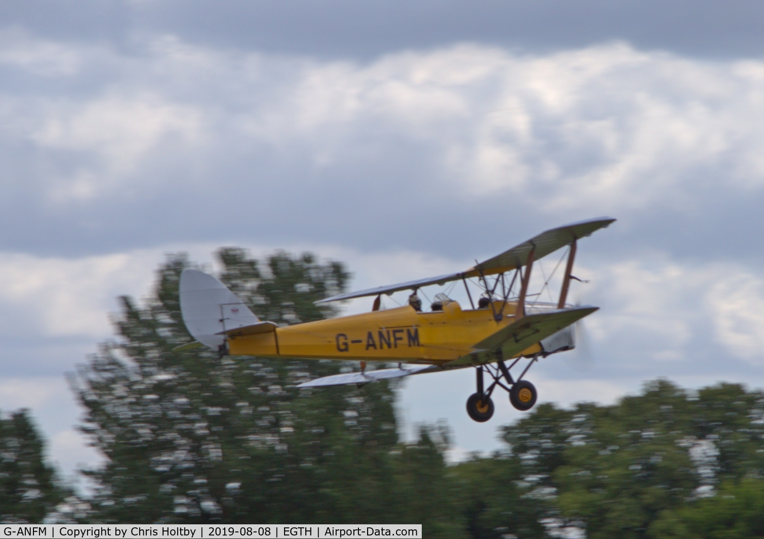 G-ANFM, 1941 De Havilland DH-82A Tiger Moth II C/N 83604, 1941 Tiger Moth taking off at the Gathering of Moths Day 2019 at Old Warden