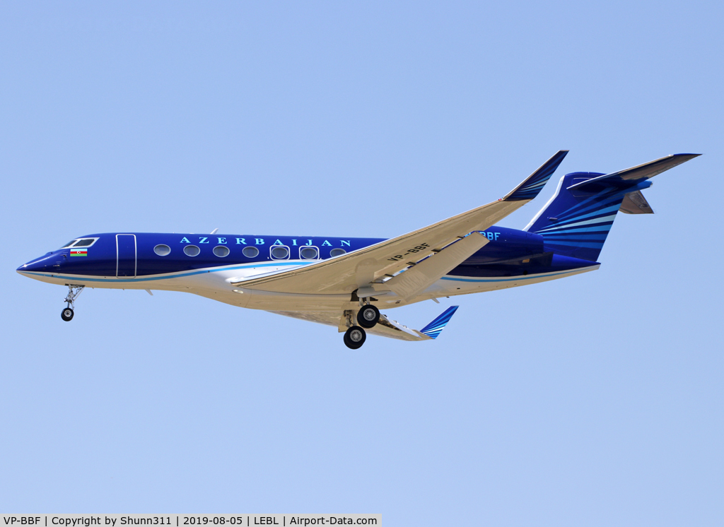 VP-BBF, 2014 Gulfstream Aerospace G650 (G-VI) C/N 6110, Landing rwy 25R
