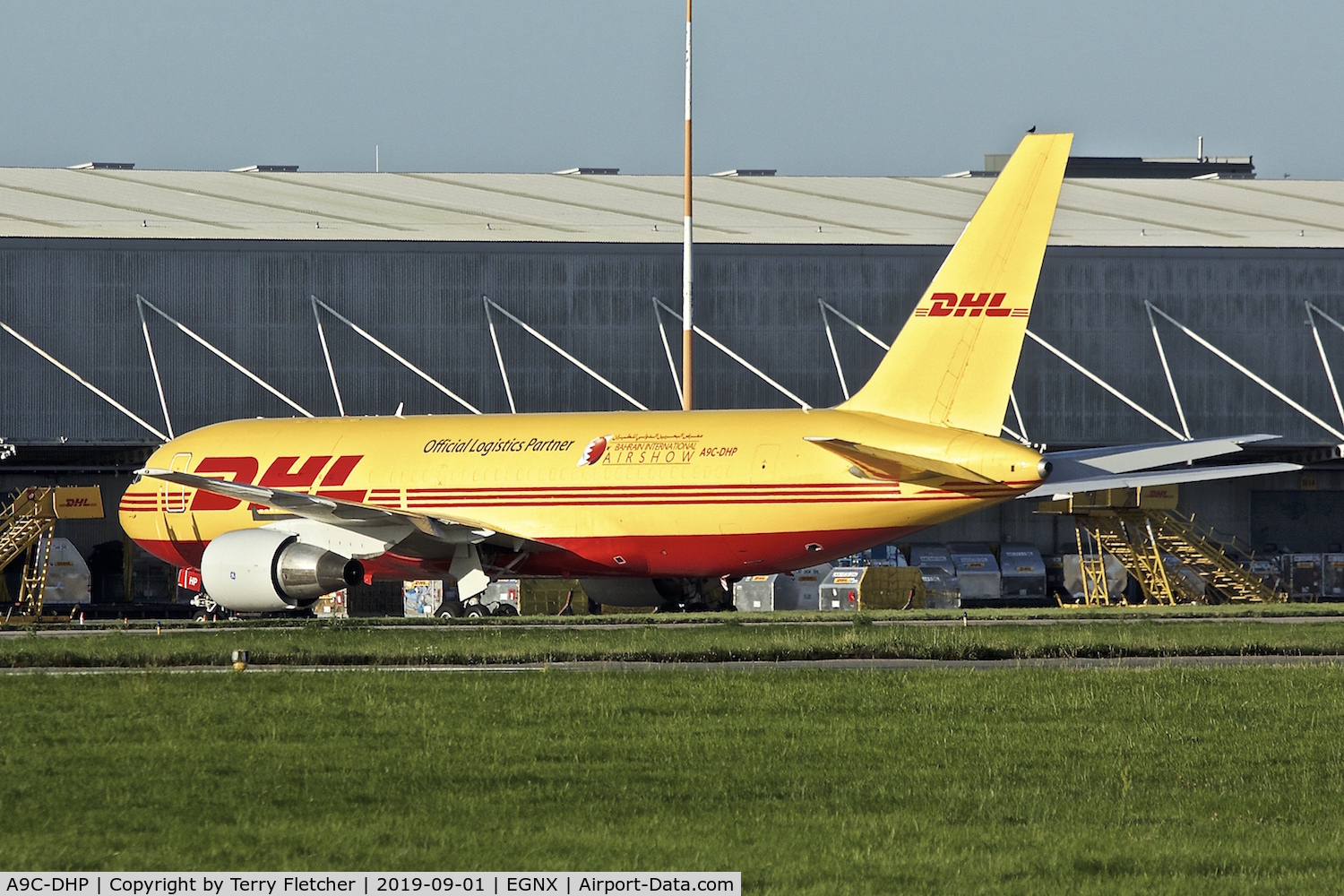 A9C-DHP, 1986 Boeing 767-281 C/N 23144, At East Midlands Airport