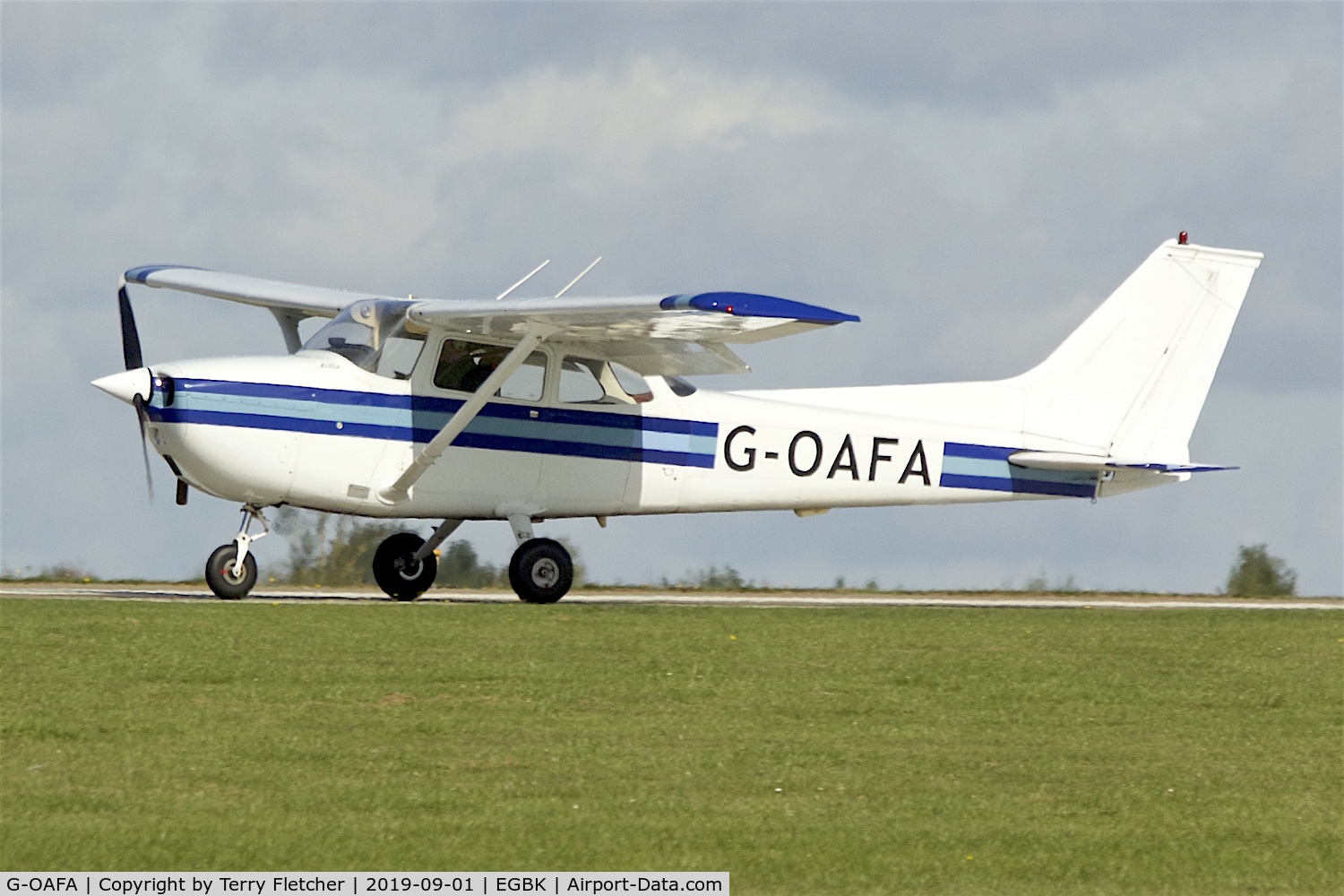 G-OAFA, 1974 Reims F172M Skyhawk Skyhawk C/N 1093, At Sywell
