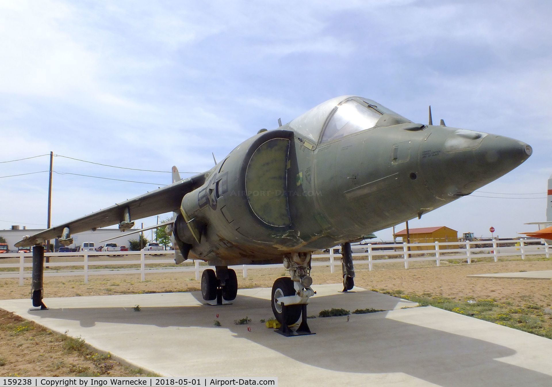 159238, Hawker Siddeley AV-8C Harrier C/N 712147, Hawker Siddeley AV-8C Harrier at the Hangar 25 Air Museum, Big Spring McMahon-Wrinkle Airport, Big Spring TX