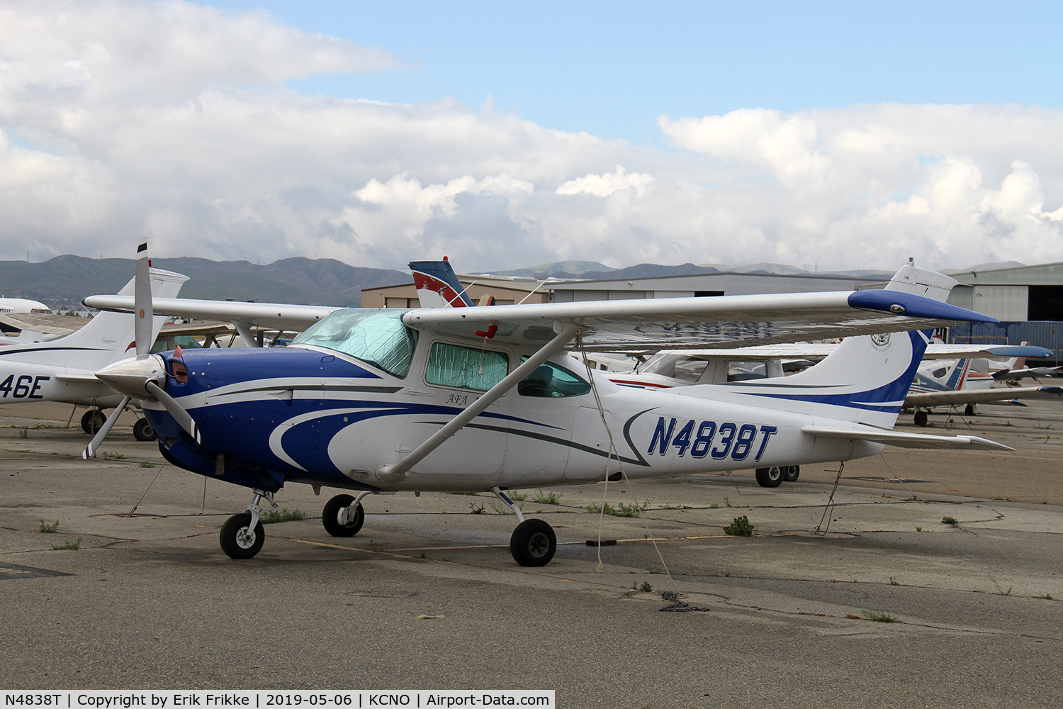 N4838T, 1981 Cessna TR182 Turbo Skylane RG C/N R18201774, Seen at Chino