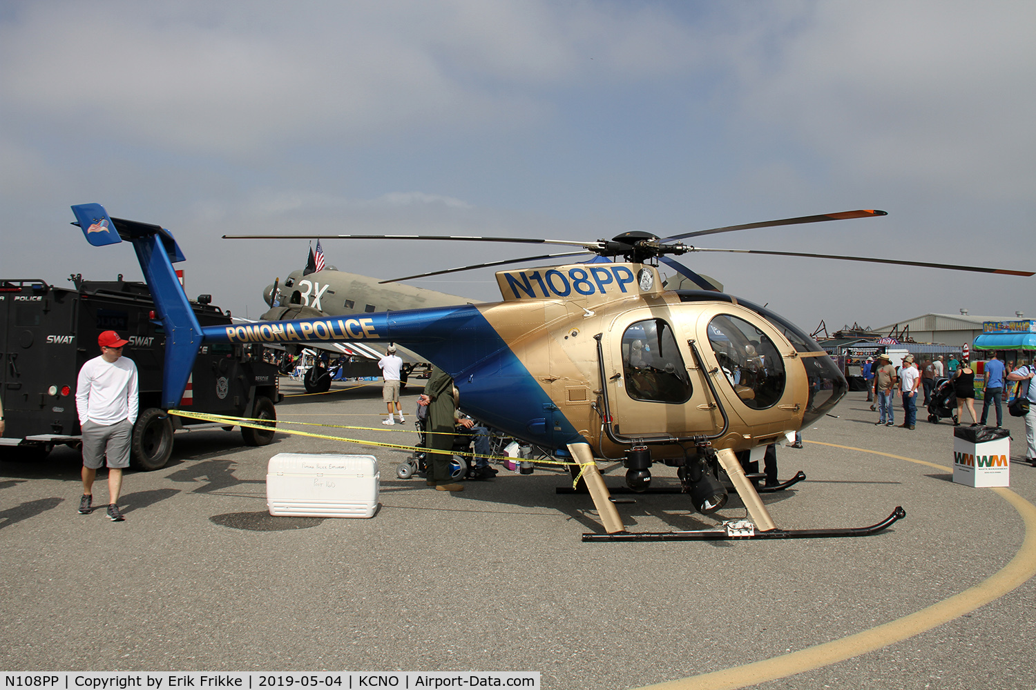 N108PP, 2008 MD Helicopters 369E C/N 0578E, Pomona Police