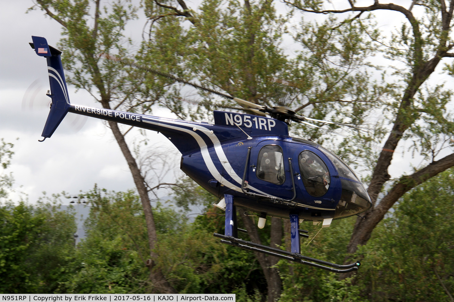 N951RP, 2008 MD Helicopters 369E C/N 0583E, Seen at Corona