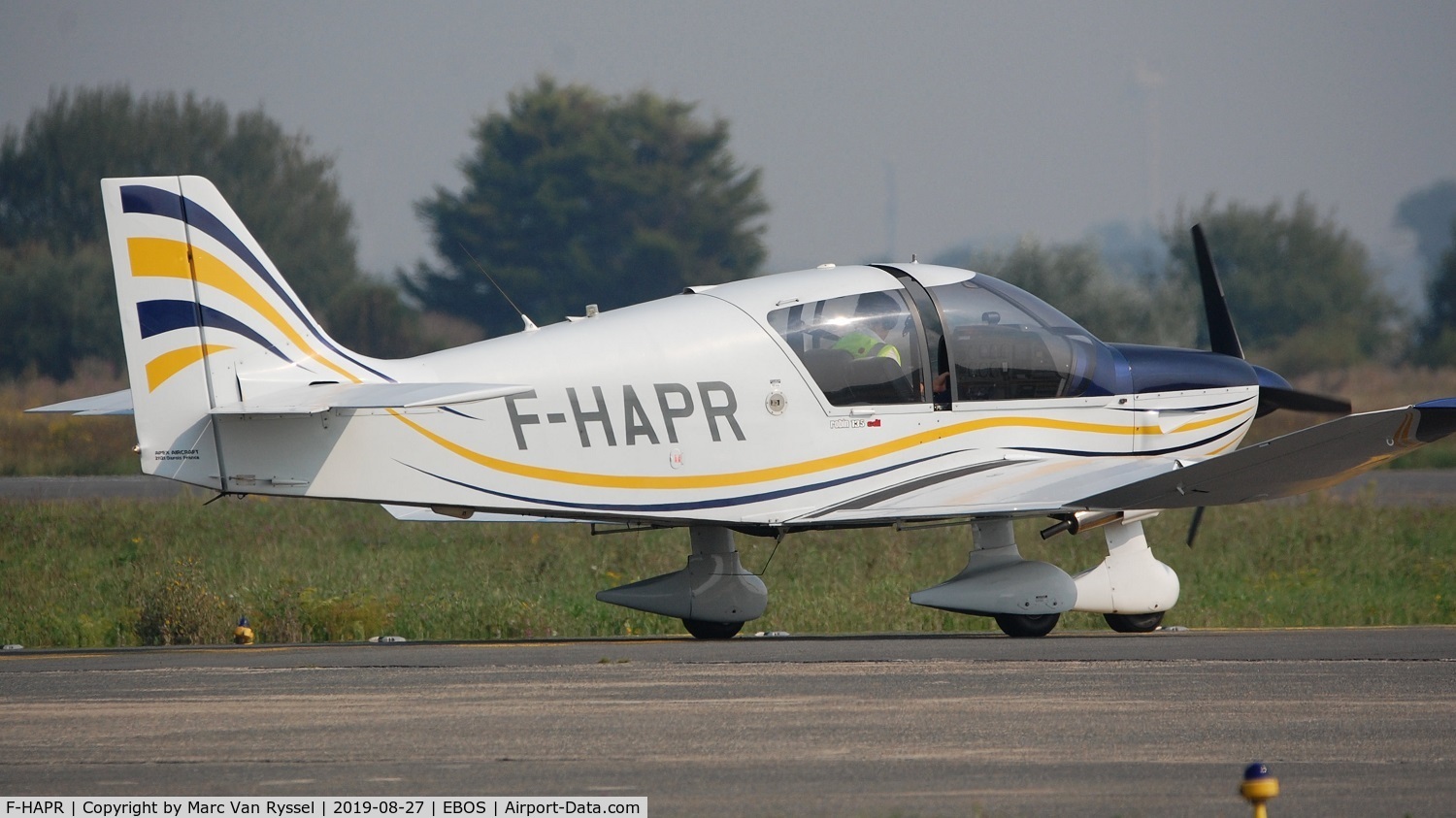 F-HAPR, 2008 Robin DR-400-140B Major Major C/N 2643, Visitor at Ostend airport.