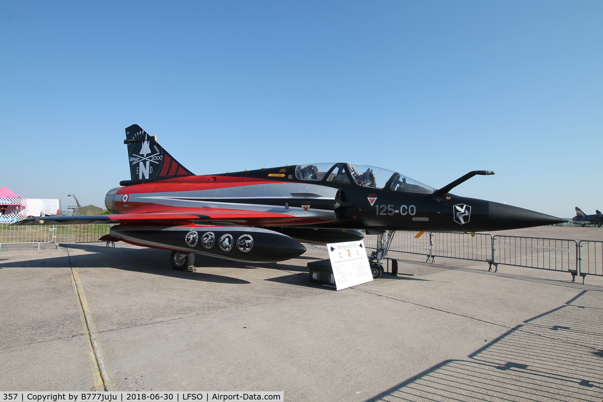 357, Dassault Mirage 2000N C/N 330, at Nancy Airshow