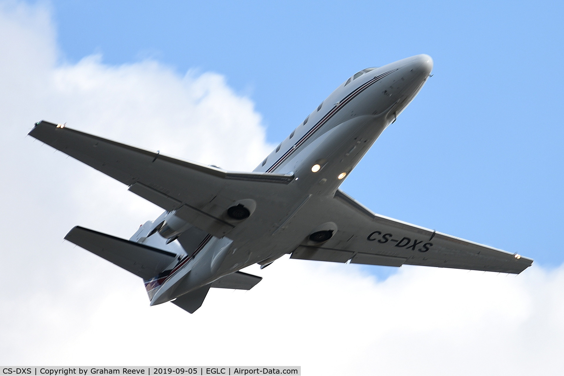CS-DXS, 2007 Cessna 560XLS Citation Excel C/N 560-5754, Departing from London City Airport.