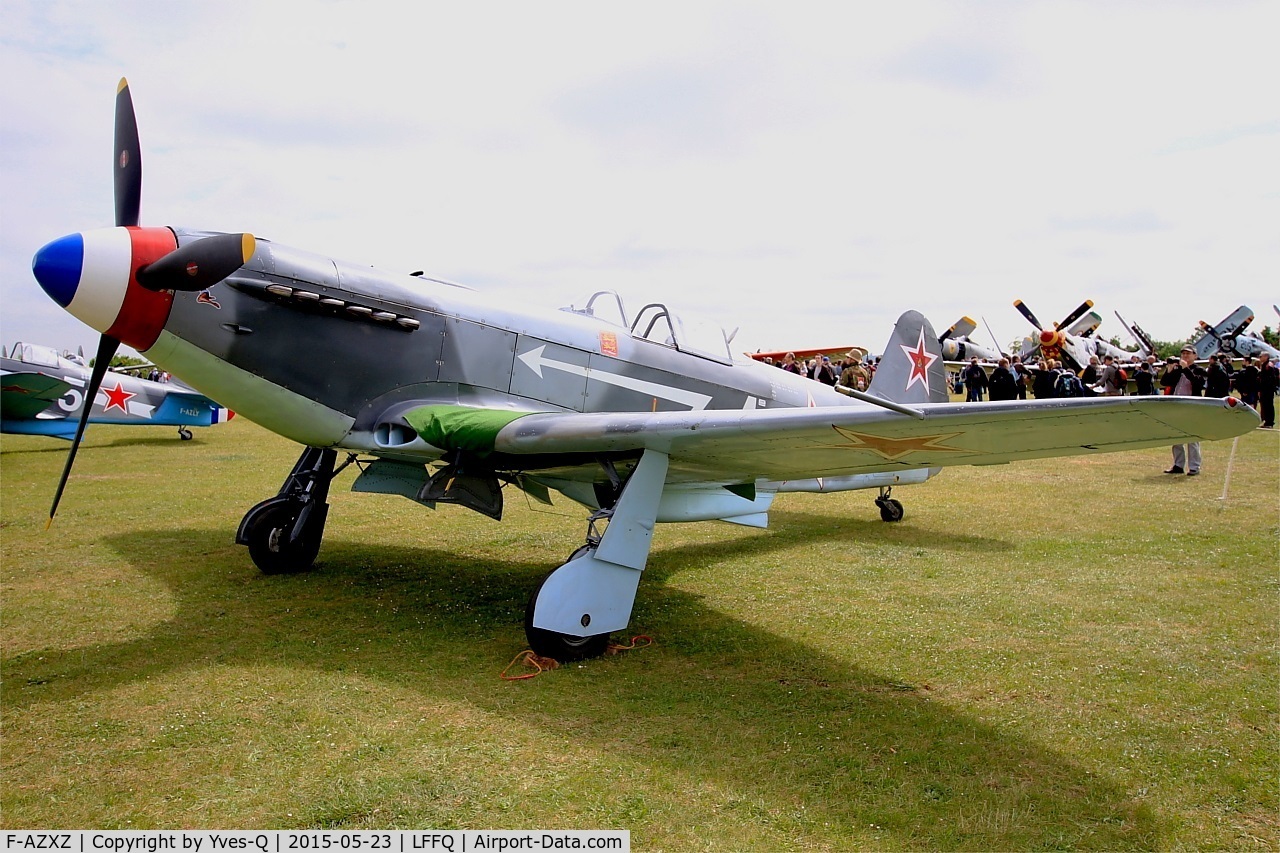 F-AZXZ, 1944 Yakovlev Yak-3UA Replica C/N Y337, Yakovlev YAK-3UA Replica, Static display, La Ferté-Alais Airfield (LFFQ) Air show 2015