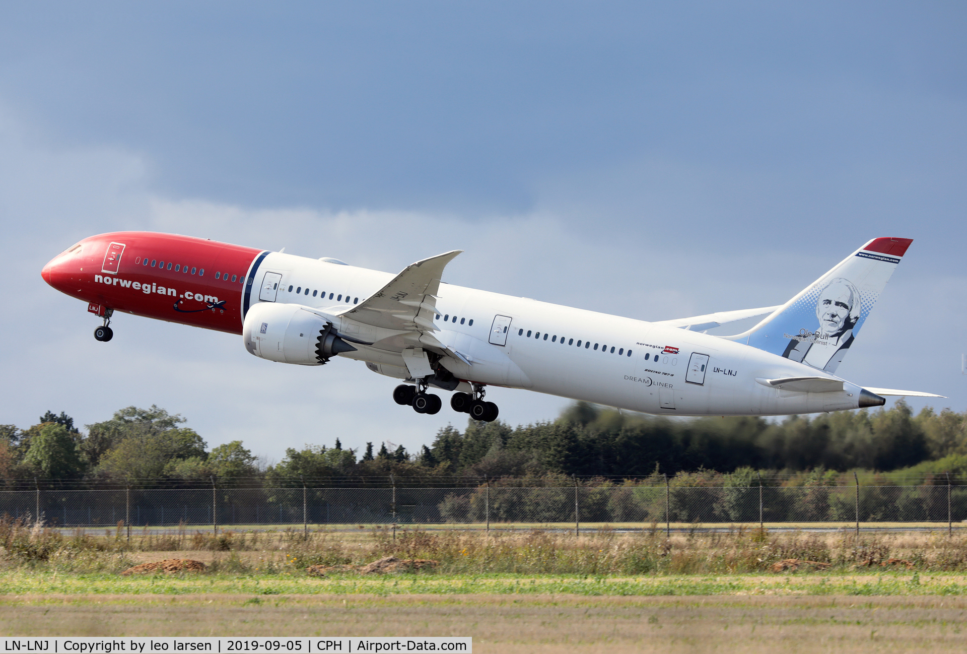 LN-LNJ, 2016 Boeing 787-9 Dreamliner C/N 37308, Copenhagen 5.9.2019