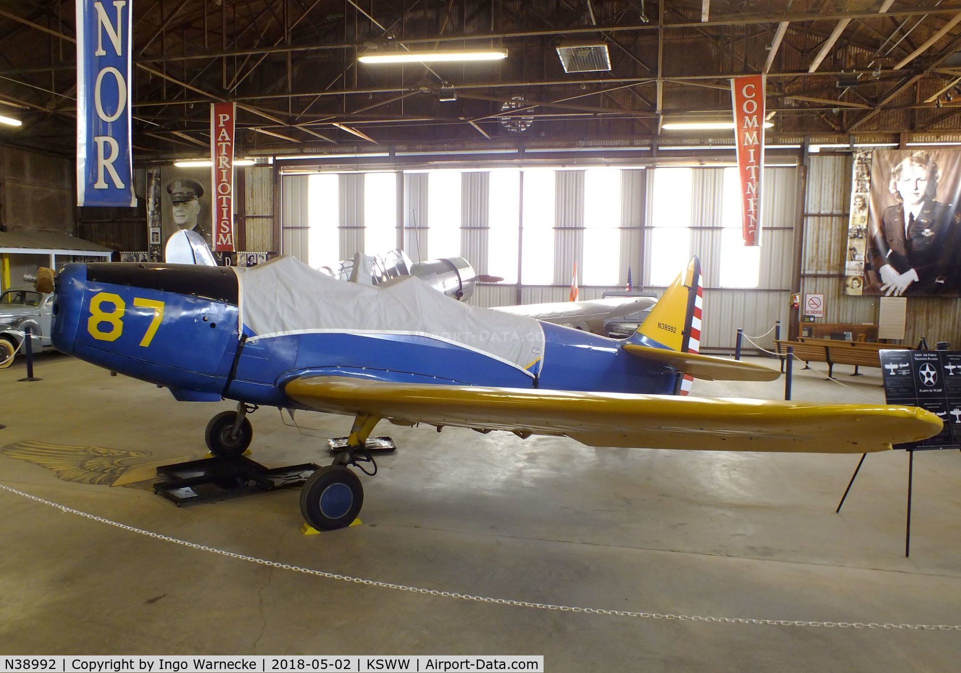 N38992, 1944 Fairchild PT-19 C/N 9014AE, Fairchild PT-19 at the National WASP WW II Museum, Sweetwater TX