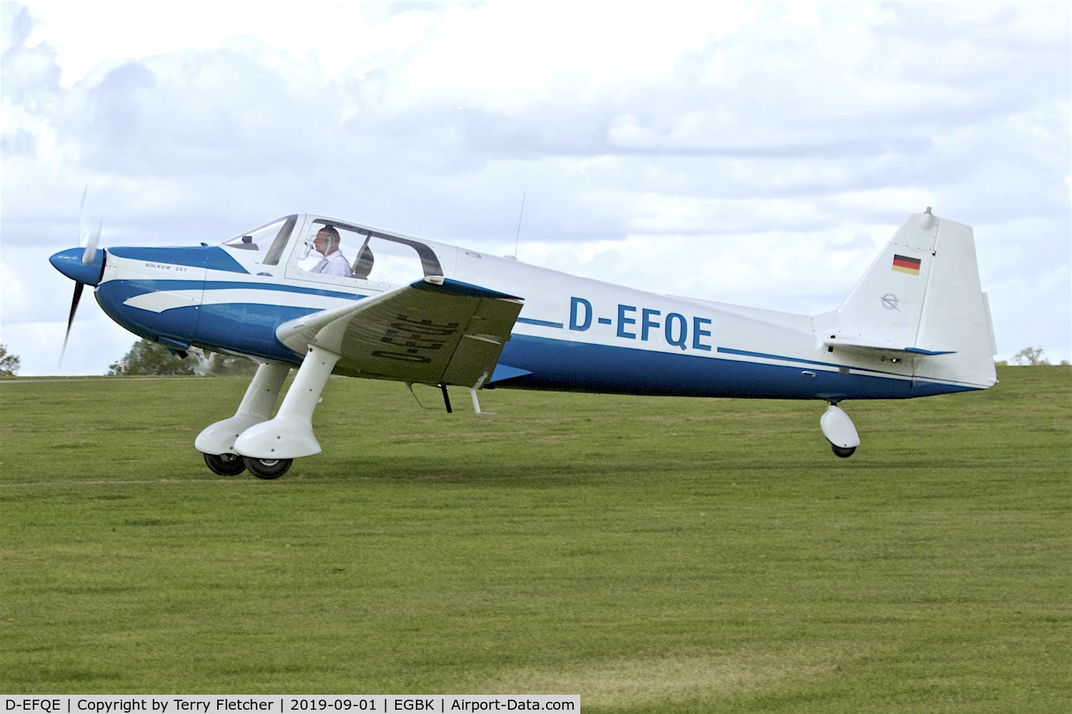 D-EFQE, 1961 Bolkow Bo-207 C/N 266, at Sywell