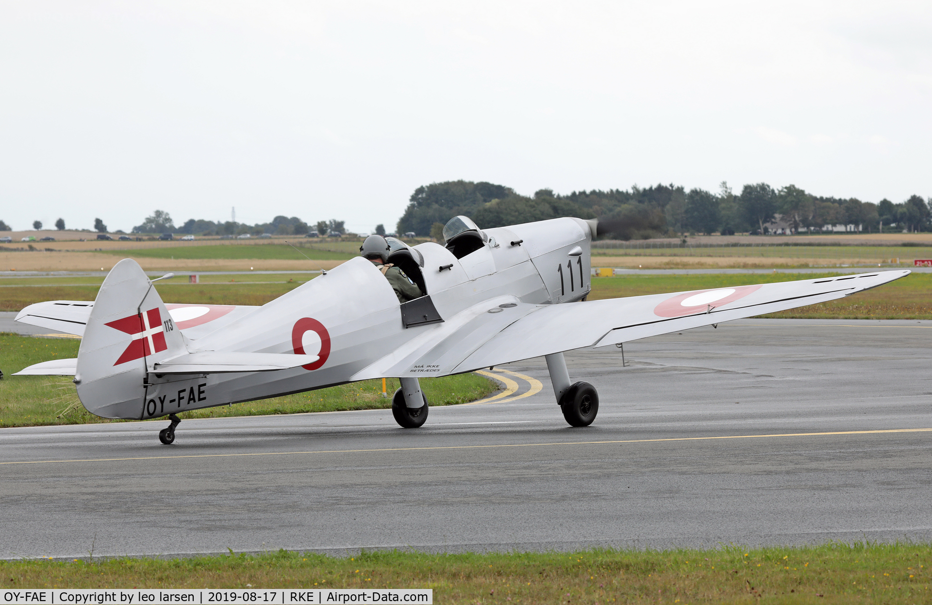 OY-FAE, 1946 SAI KZ IIT Traener C/N 119, Roskilde Air Show 17.8.2019