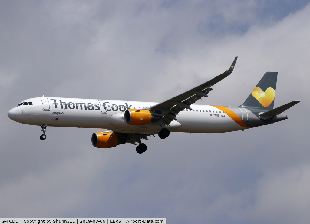G-TCDD, 2014 Airbus A321-211 C/N 6038, Landing rwy 25...