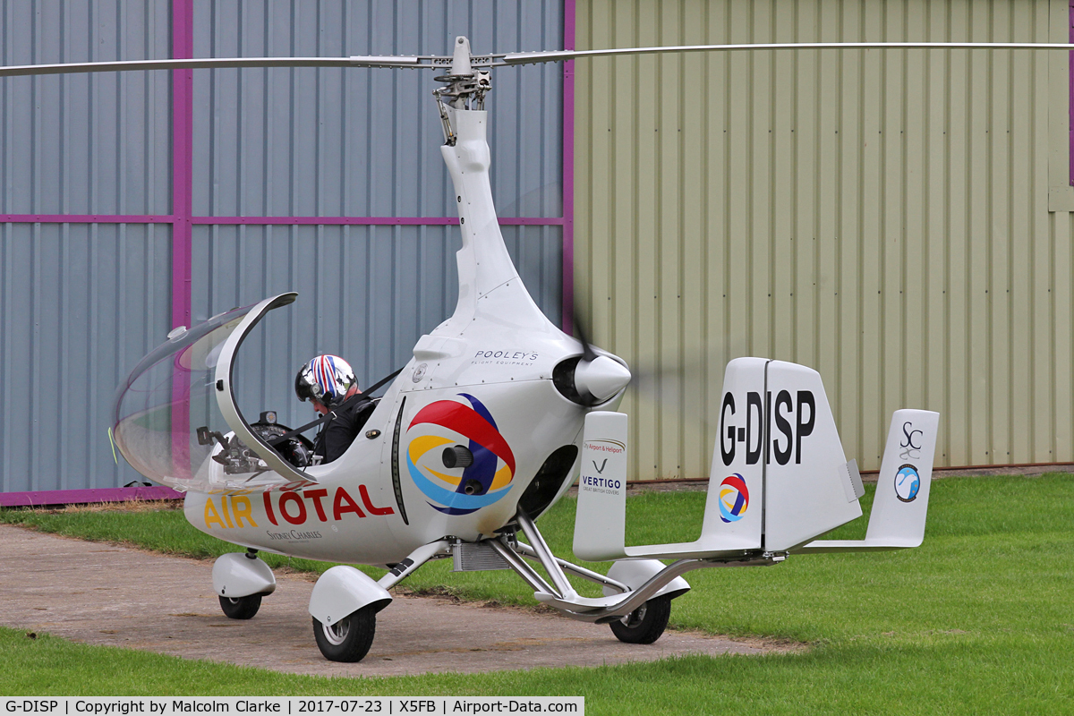 G-DISP, 2016 RotorSport UK Calidus C/N RSUK/CALS/030, RotorSport UK Calidus at Fishburn Airfield, UK returning from its performance at The 2017 Sunderland Air Show. July 23rd 2017.