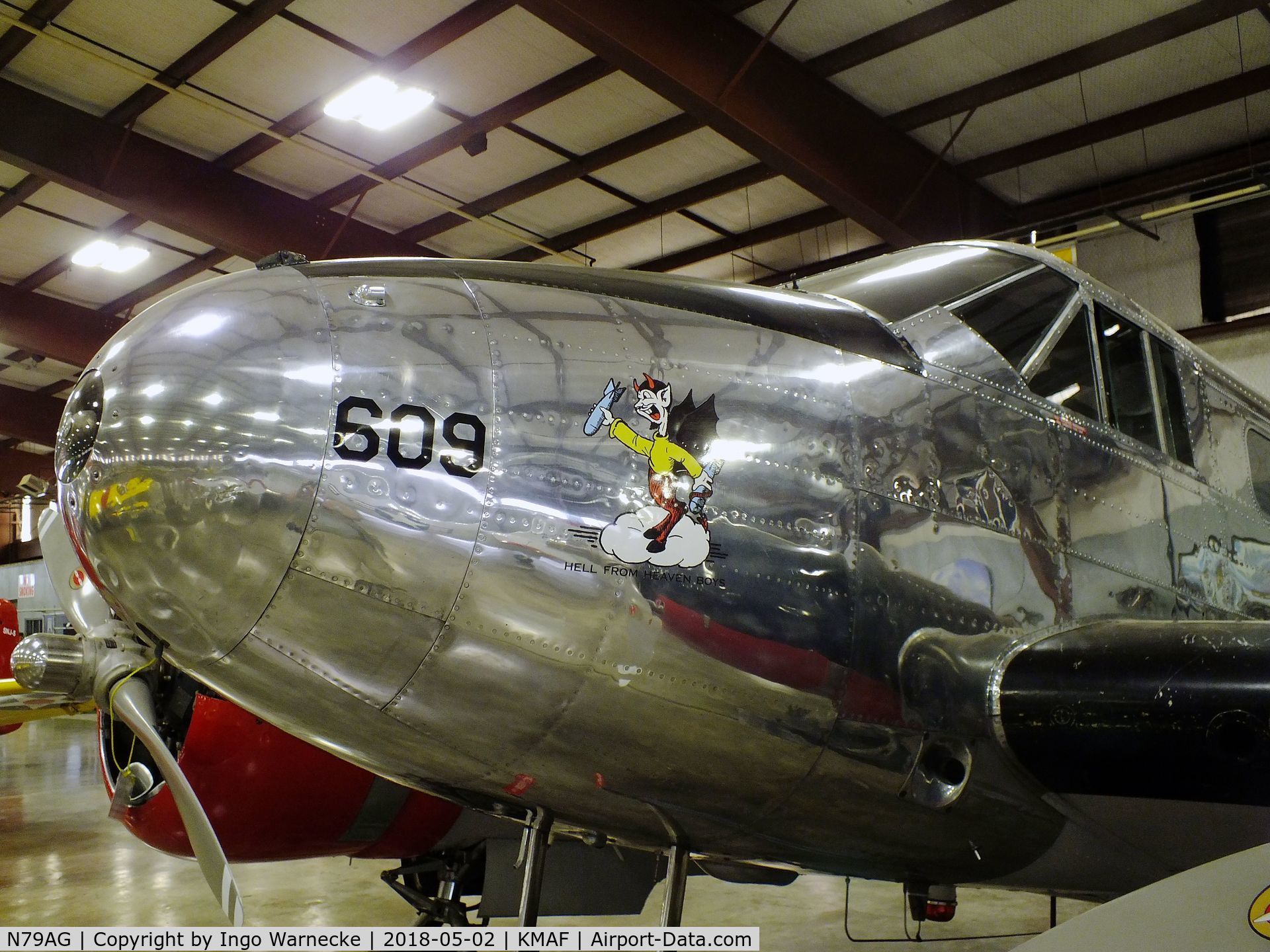 N79AG, 1952 Beech D18S C/N A-806, Beechcraft D18S Twin Beech at the Midland Army Air Field Museum, Midland TX