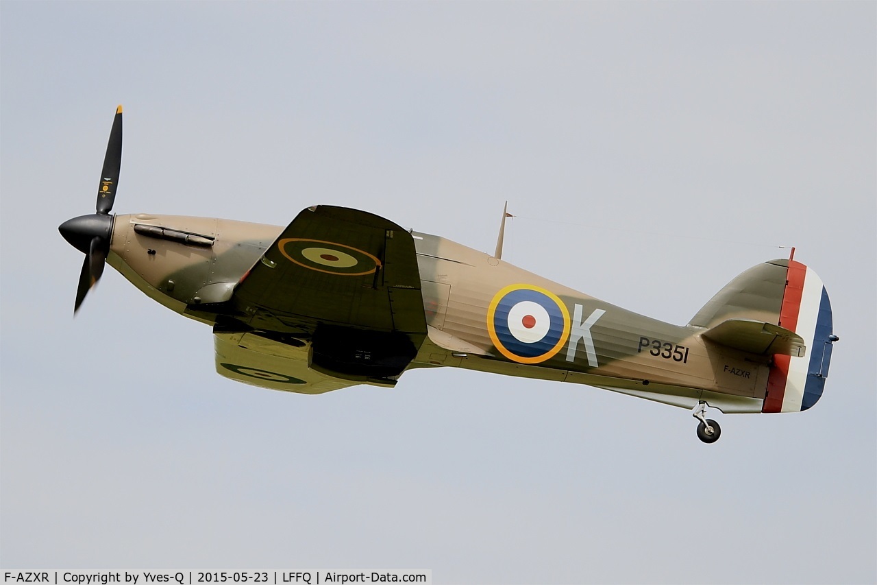 F-AZXR, Hawker Hurricane IIA C/N Not found ZK-TPK, Hawker Hurricane Mk.IIa, On display, La Ferté-Alais airfield (LFFQ) Airshow 2015